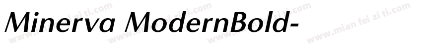 Minerva ModernBold字体转换